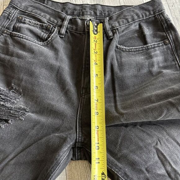 American Eagle AE Ripped 90’s Boyfriend Jeans SZ 4 Regular Women’s Black - Picture 9 of 11